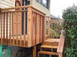 Cedar Deck with Rails
